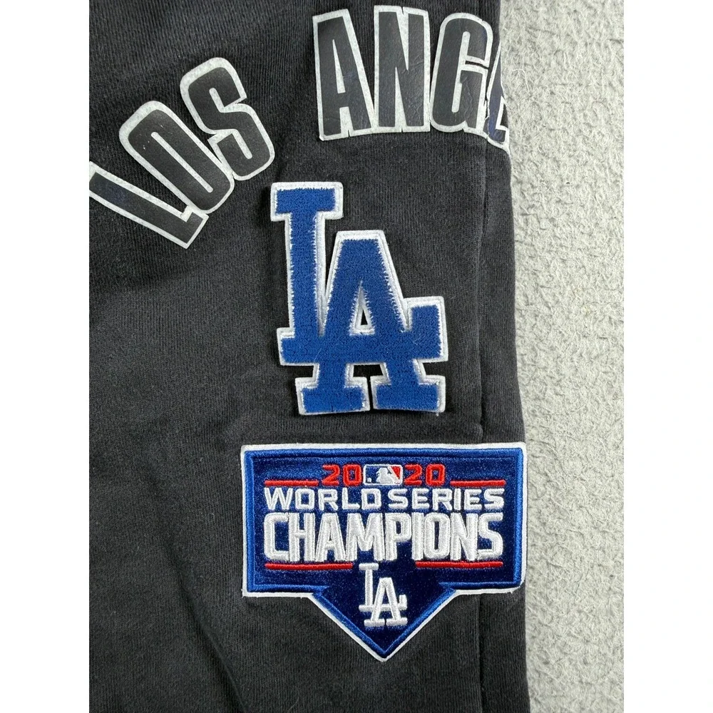Los Angeles Dodgers Pro Standard MLB Rebel Fleece Jogger Pants Black Size Large